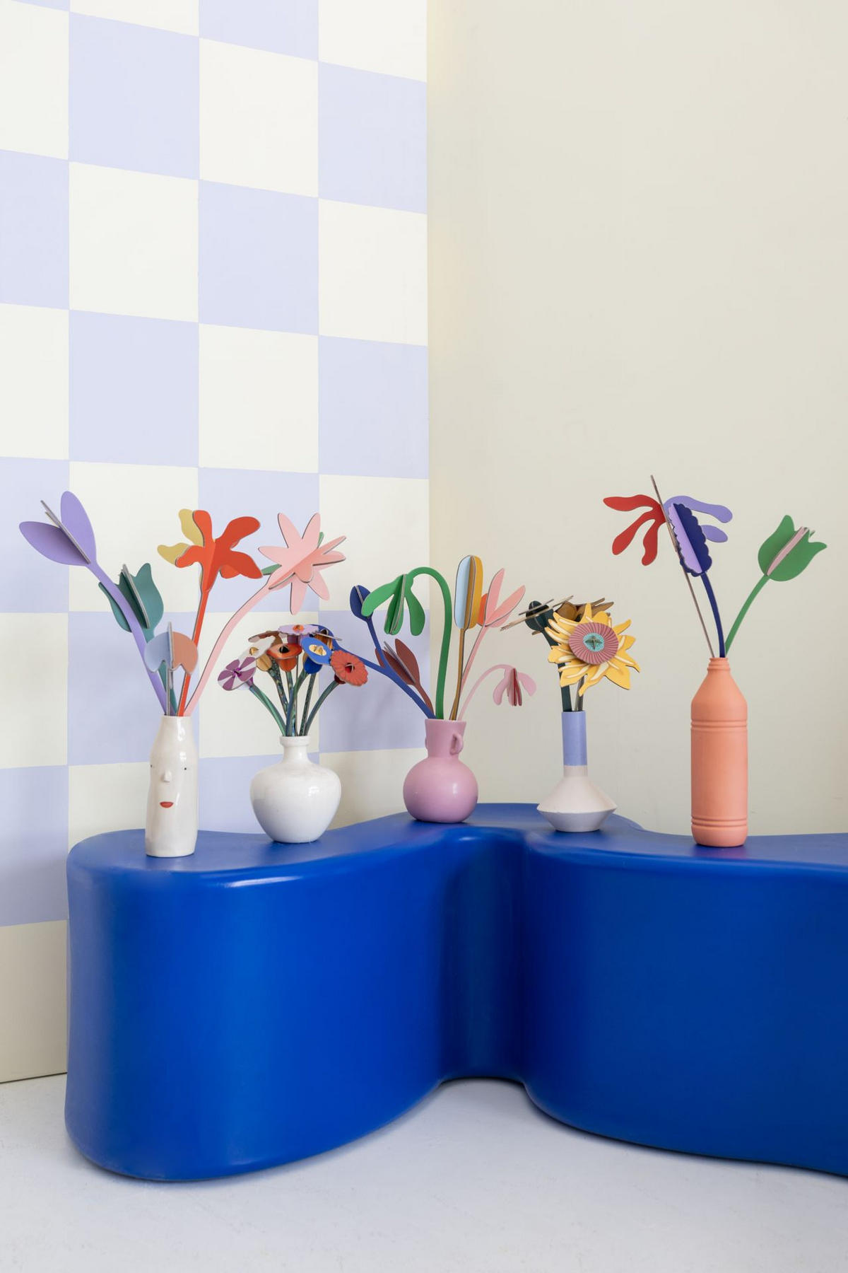 DEKOFIGUR Sonnenblumen-Trio 4/27 cm - Multicolor, Wellpappe (4/27/10cm) - KUNSTLOFT