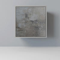 SIDEBOARD CONCRETE WALL, Grau, 57,5x42x57,5 cm, Ohne Füße - Multicolor/Grau, Holzwerkstoff (57.5/57.5/42cm) - SpaceRebels
