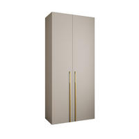 DREHTÜRENSCHRANK 245,5/110/50 2-türig - Kaschmir/Goldfarben, Holz/Metall (110/245.5/50cm) - Abiks Möbel