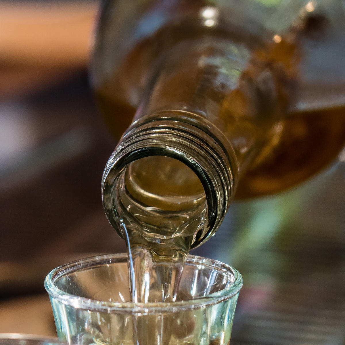 SCHNAPSBRETT - Braun, Glas/Holz (0.264L) - Relaxdays