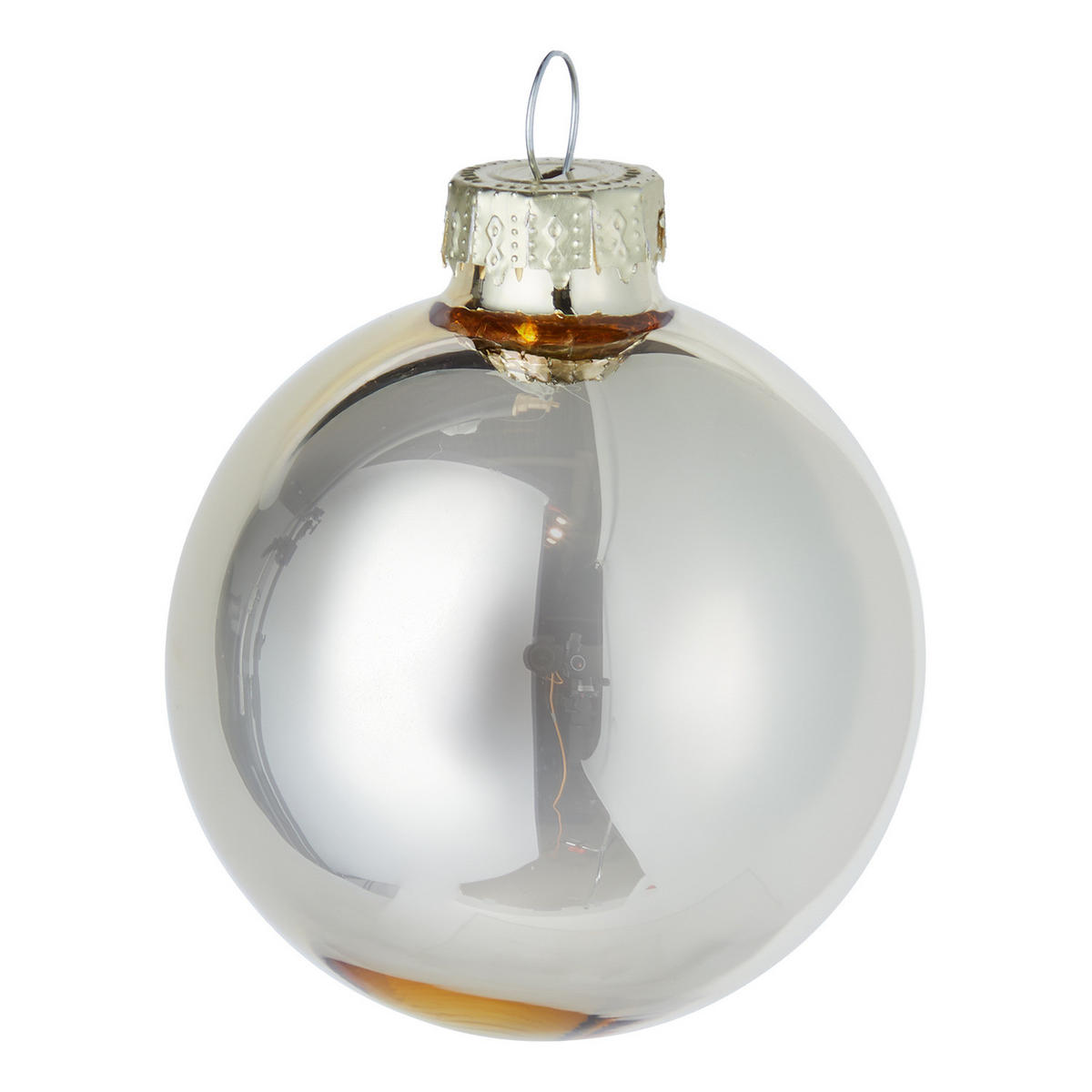 CHRISTBAUMKUGEL (12er-Set) Hang On Kugel Ø6cm - Champagner, Glas (6/6/6cm) - Butlers