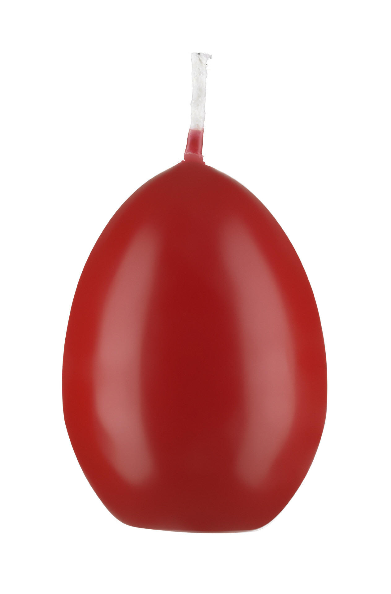 EIKERZEN Erdbeere, 60 x Ø 45 mm, 6 Stück - Dunkelrot, Paraffin (4.5/6/6cm) - Kopschitz Kerzen