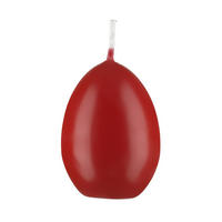 EIKERZEN Erdbeere, 60 x Ø 45 mm, 6 Stück - Dunkelrot, Paraffin (4.5/6/6cm) - Kopschitz Kerzen