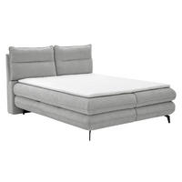 BOXBETT Verse 140 x 200 Einzelbett mit hochwertiger Bonell-Matratze und Topper T30 - Grau - Grau, Holz (140/200cm) - Homesy