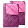 SOMMERBETT 2er Set Camping lila 155/220 cm Steppbett im Wende-Design Duo-Color - Lila, Textil (155/220cm) - wometo