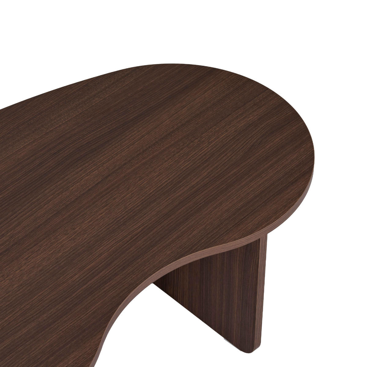 KONFERENČNÍ stolek s organickou deskou, délka 110 cm - MOSS - přírodní, kompozitní dřevo (110/60/40cm) - Calicosy