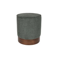 SITZHOCKER Bellevue Grün - Grün, Holz (41/46/41cm) - Dutchbone
