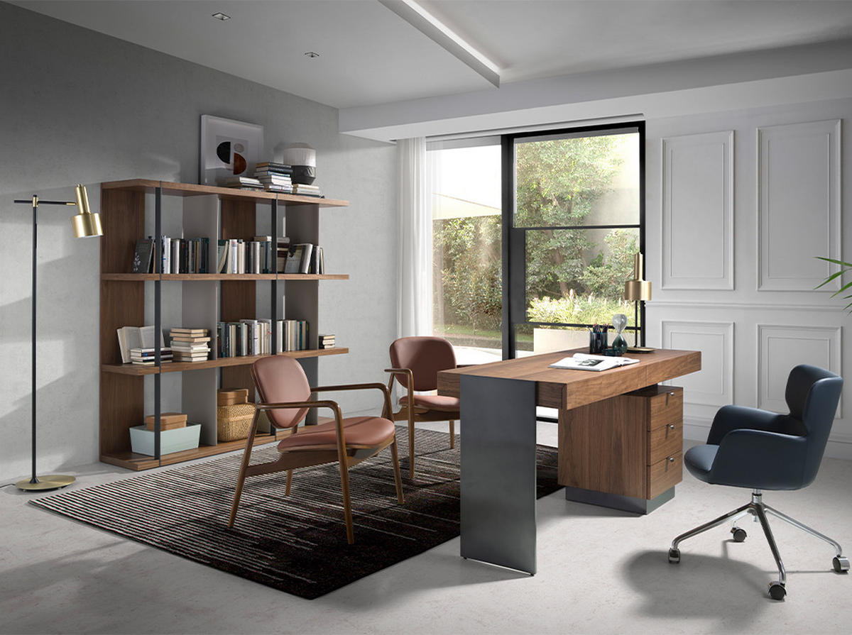 SESSEL Sessel aus braunem Öko-Leder und Nussbaumholz 65/64/75 cm - Nussbaumfarben/Terracotta, Leder/Holz (65/75/64cm) - ANGEL CERDA