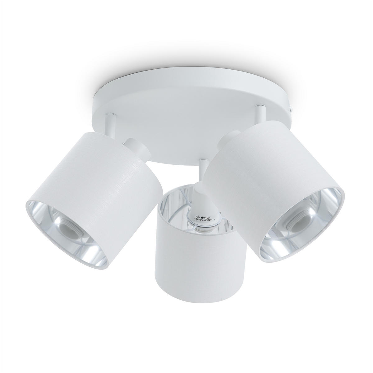 STRAHLER Anika Rd - Weiß, Metall (14.3/12.1/19cm) - Paco Home