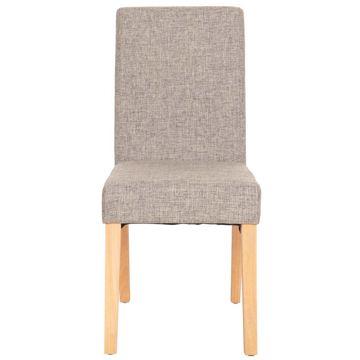 ESSZIMMERSTUHL 6er-Set klassisch und zeitlos 90x43x48cm Sitzhöhe 45cm Textil helle Beine Grau - Grau, Textil (43/90/48cm) - CHEFGASTRO