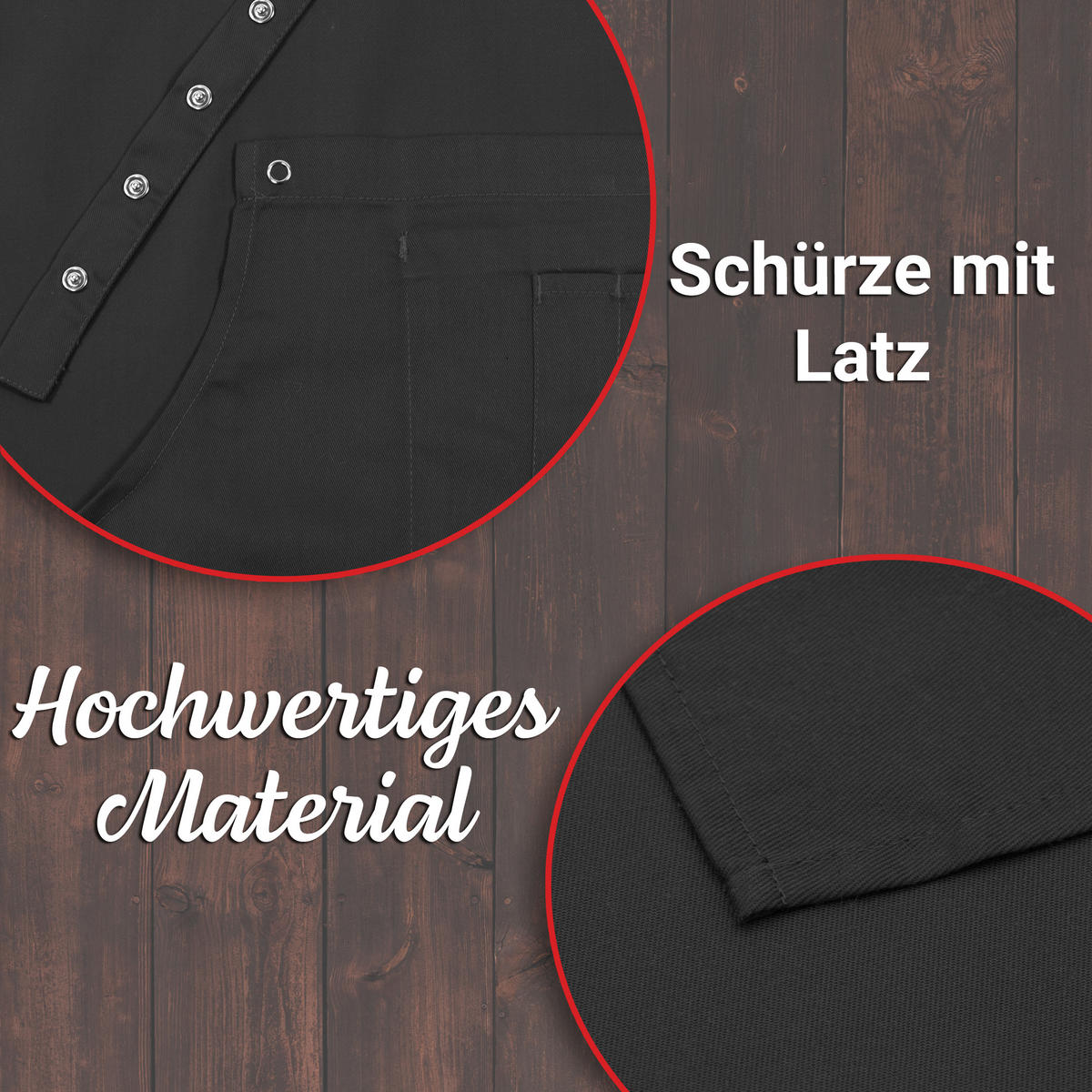 SCHÜRZE , 80x100 cm, 65% Baumwolle, 35% Polyester, Schwarz - Schwarz, Textil (80/100cm) - Zollner
