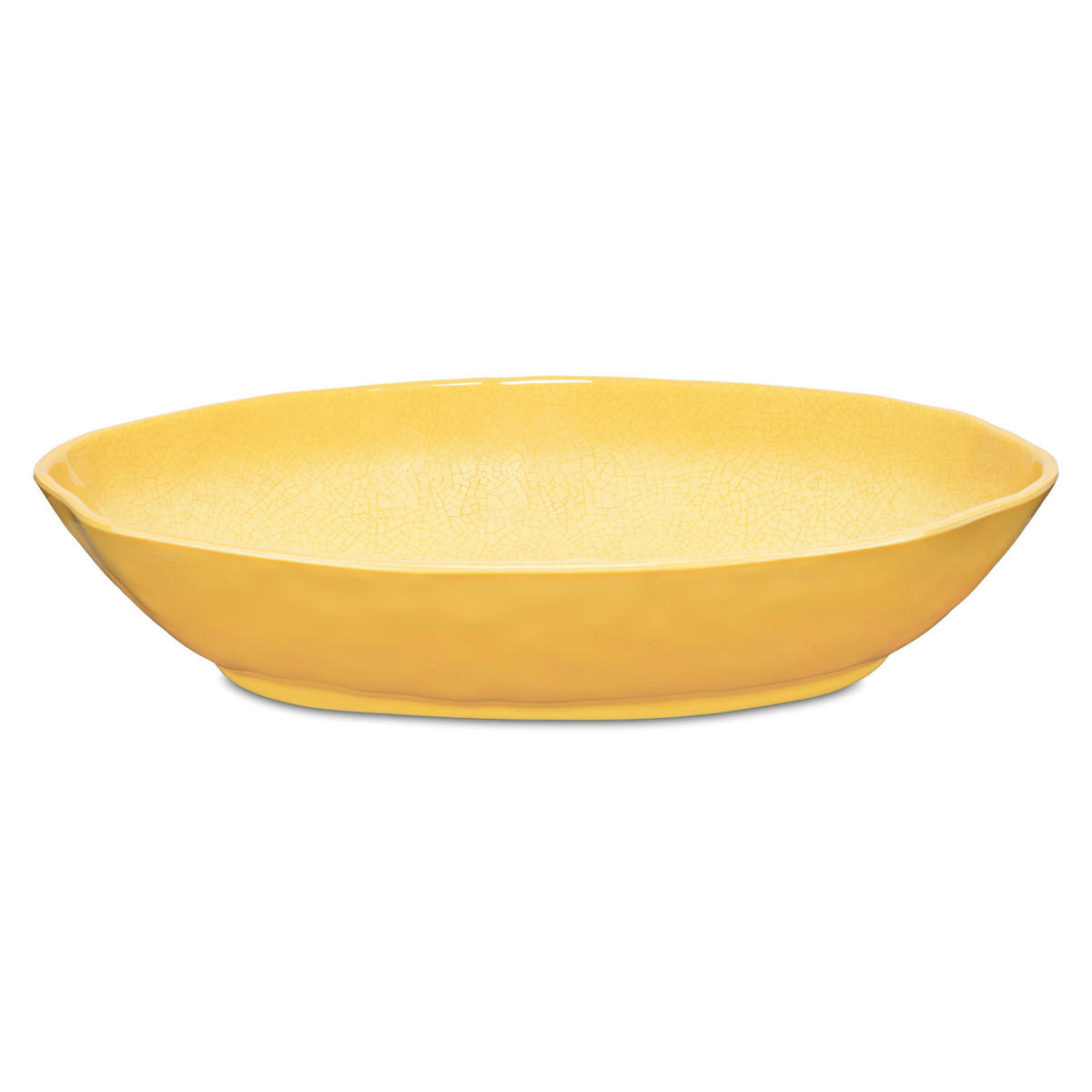 SERVIERSCHALE oval 33 x 23,5 x 7 cm Atmosfera ocker - Currygelb, Kunststoff (21/2/21cm)