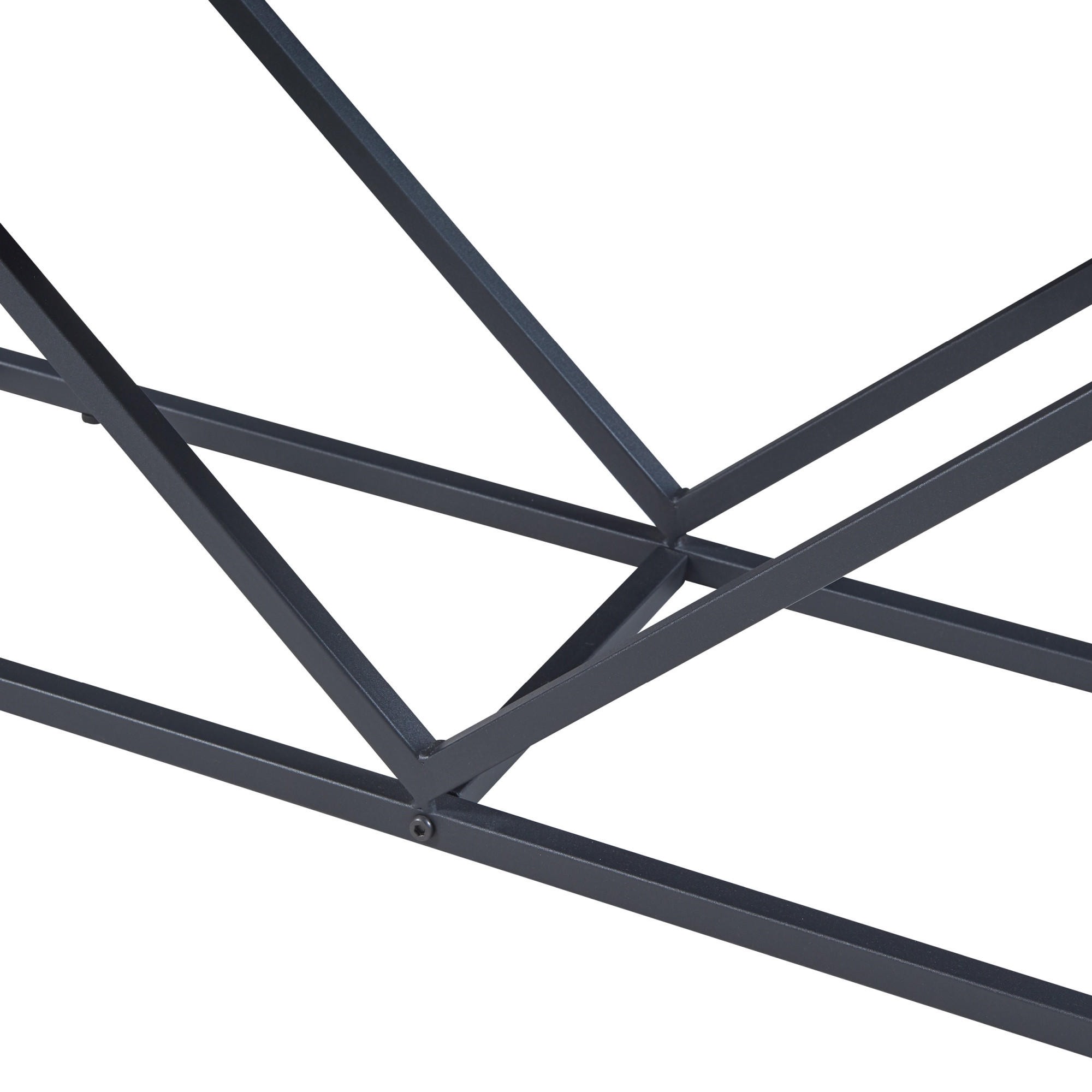 KAMINHOLZREGAL Vaasa - Schwarz, Metall (100/50/30cm) - [en.casa]