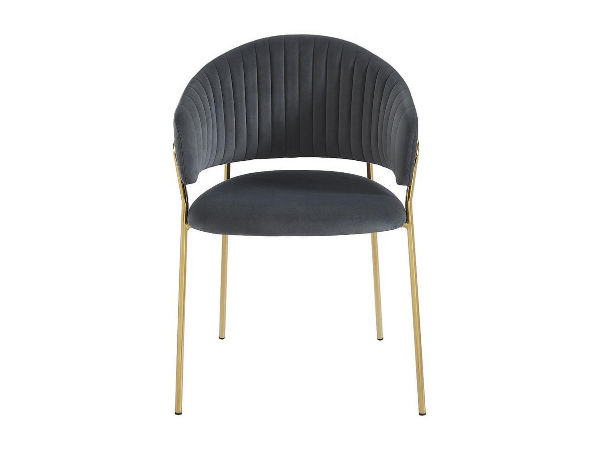 STUHL - 55cm x 55cm - Polyester - grau - MADOLIA - Grau, Textil (55/81/55cm) - Vente-Unique