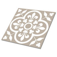 FLIESENAUFKLEBER 9 Stück 30x30 cm selbstklebend Kartenthemen - Beige, Textil (30/1.6/30cm) - TULUP