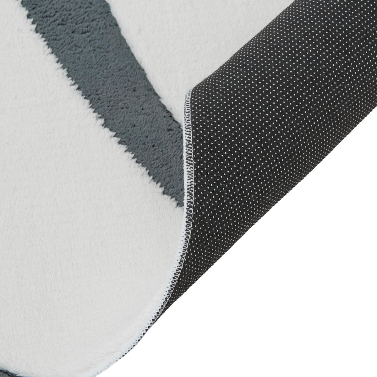 KOBEREC Šedý/Bílý 160/230 cm Hartz - šedá/krémová, textil (160/230cm) - Beliani