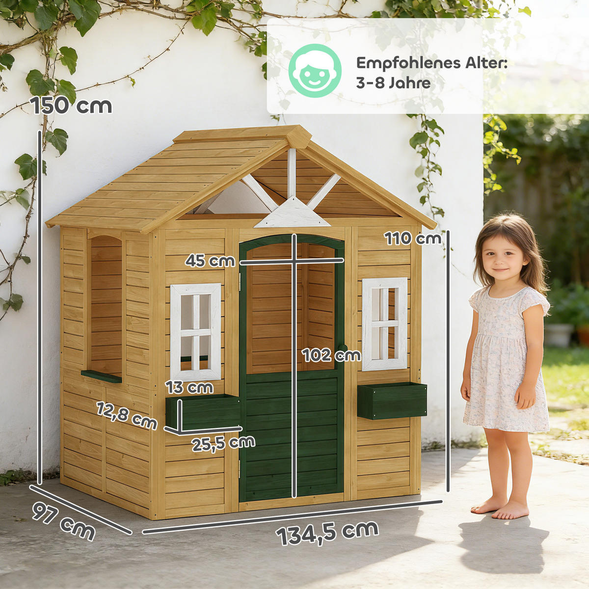 SPIELHAUS DE-10912 Braun - Braun, Holzwerkstoff (97/150/134.5cm) - ComfortXL
