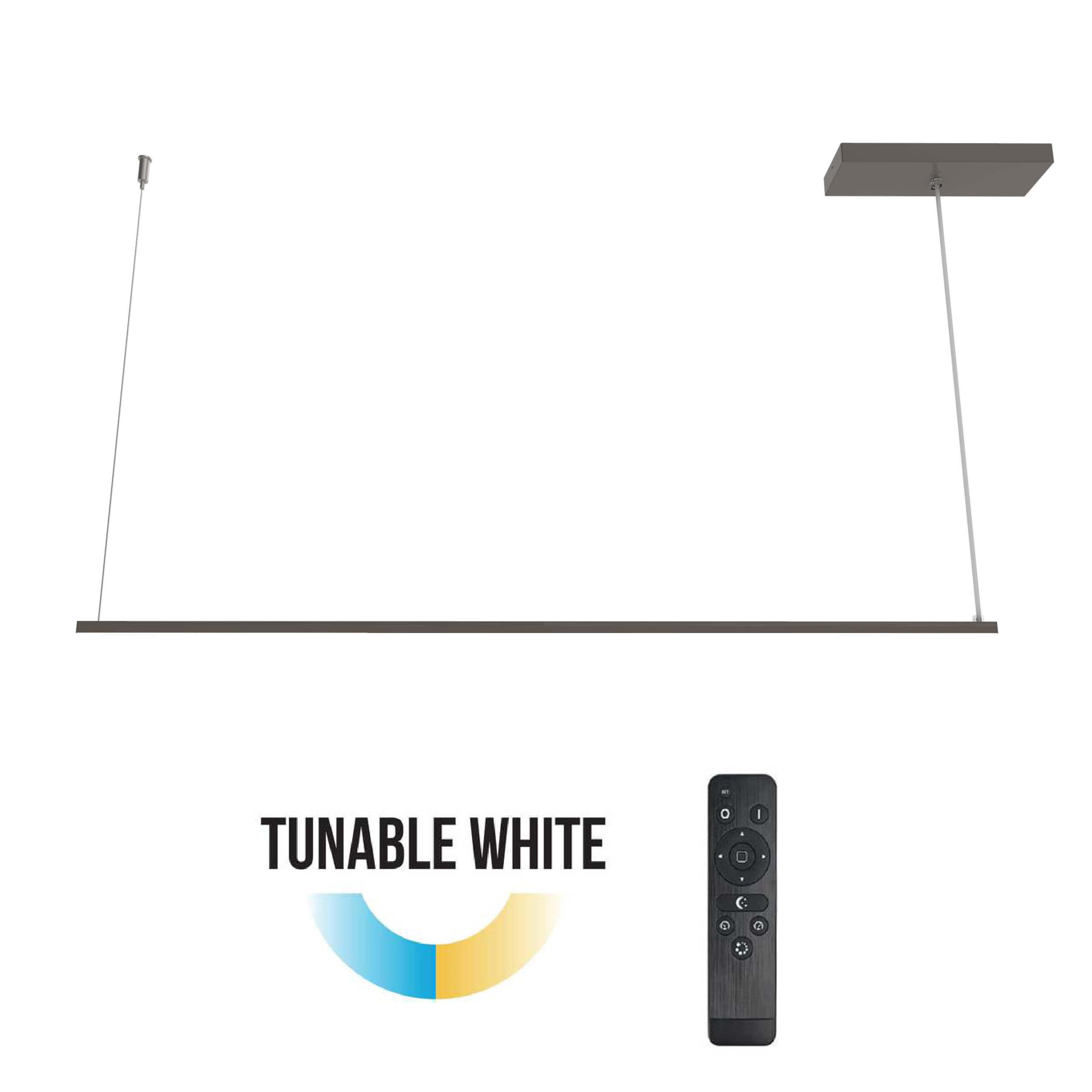 LED-HÄNGELEUCHTE - Graubraun, Metall (2/100/2cm) - Lumicom