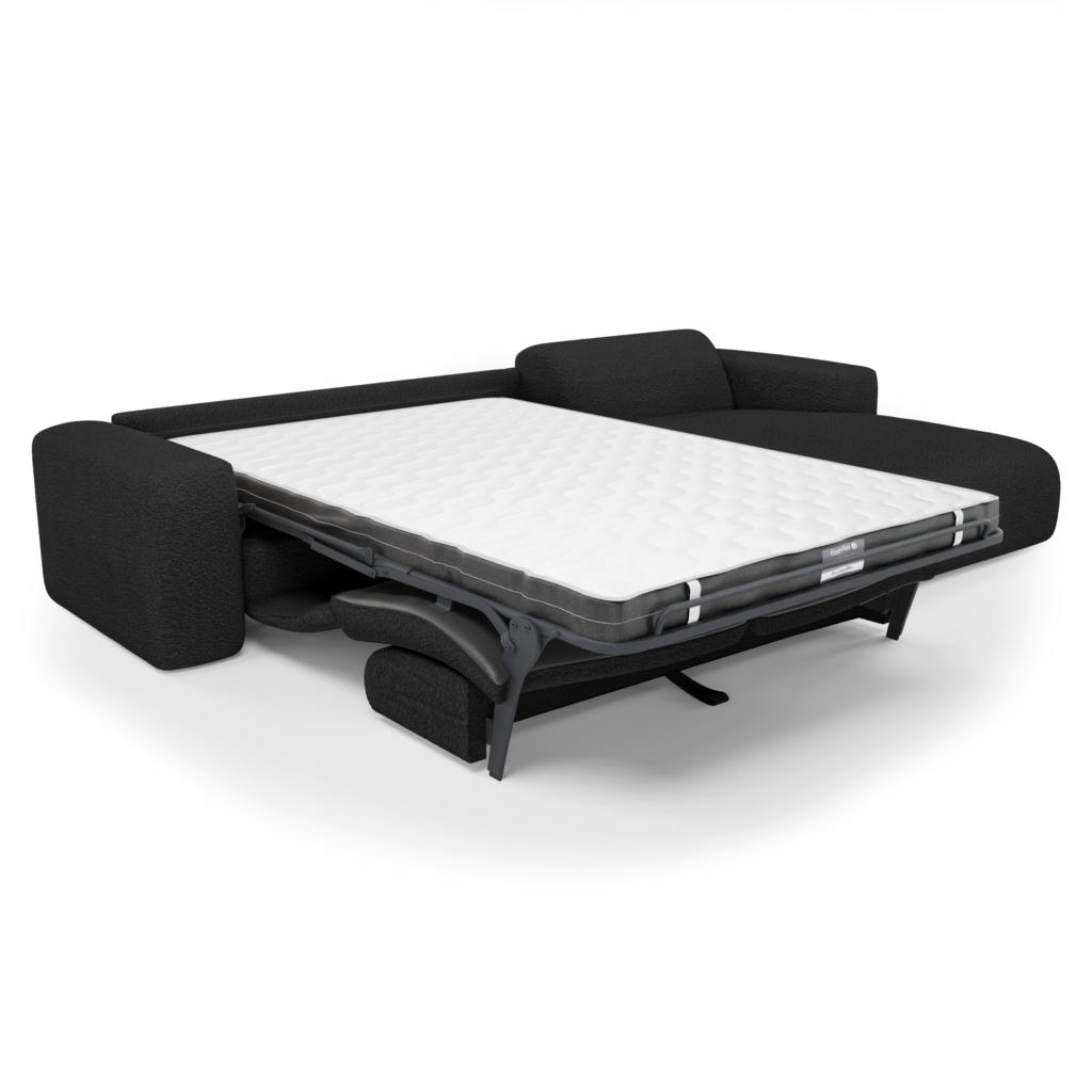 Thumbnail - Sia Home Ecksofa, Anthrazit, Textil, 5-Sitzer, L-Form, Ottomane rechts,Rechteckig, 299x165 cm, Wohnzimmer, Sofas & Couch...