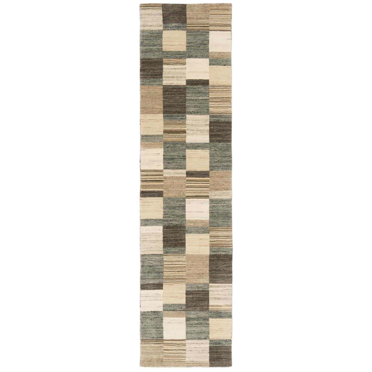 NATUR WOLLE TEPPICH GABBEH ESTA LÄUFER - Naturfarben, Textil (90/160cm) - Pergamon
