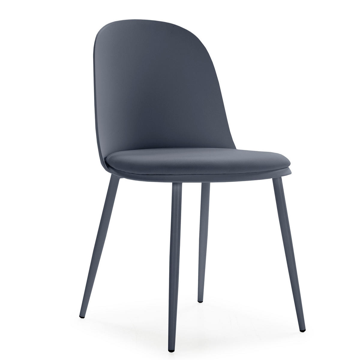 STUHL 4er-Set Kana blau - Blau, Kunststoff/Metall (45/83/51cm) - VS Venta-stock