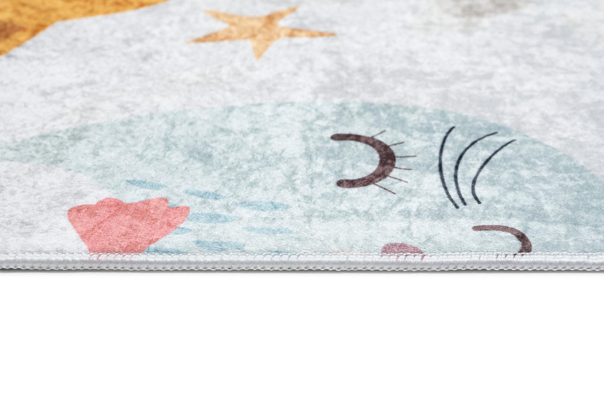 TEPPICH EMMA Grau 140/200 cm - Grau, Kunststoff (140/200cm) - Tapiso