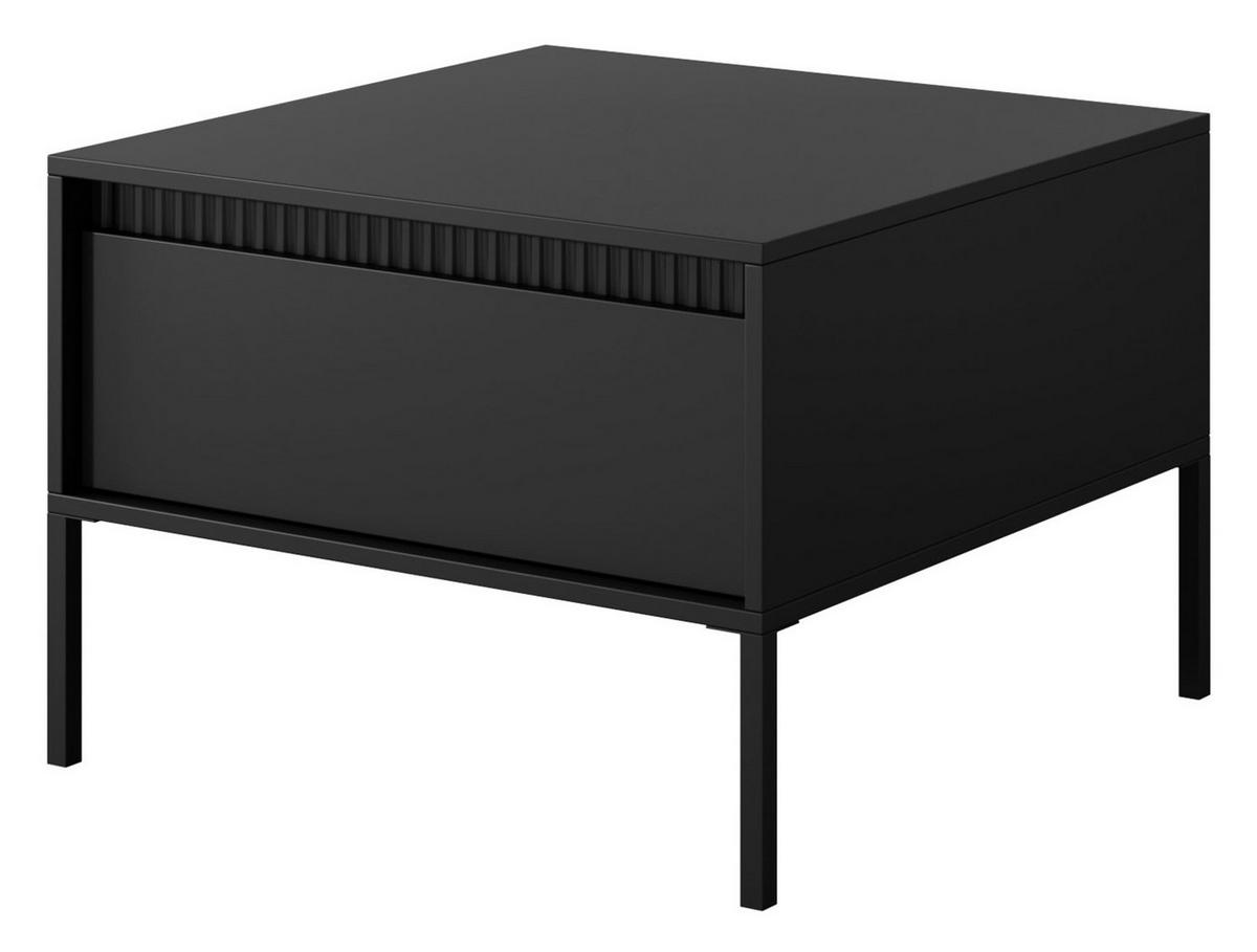 COUCHTISCH Senso schwarz 68 / 68 / 49cm - Schwarz, Holz/Holzwerkstoff (68/68/49cm) - Feldmann-Wohnen