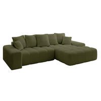 ECKSOFA Ottomane Rechts ENSI-L - 267x164x88 cm Olivgrün - Olivgrün, Holzwerkstoff/Kunststoff (164/267cm) - ALTDECOR
