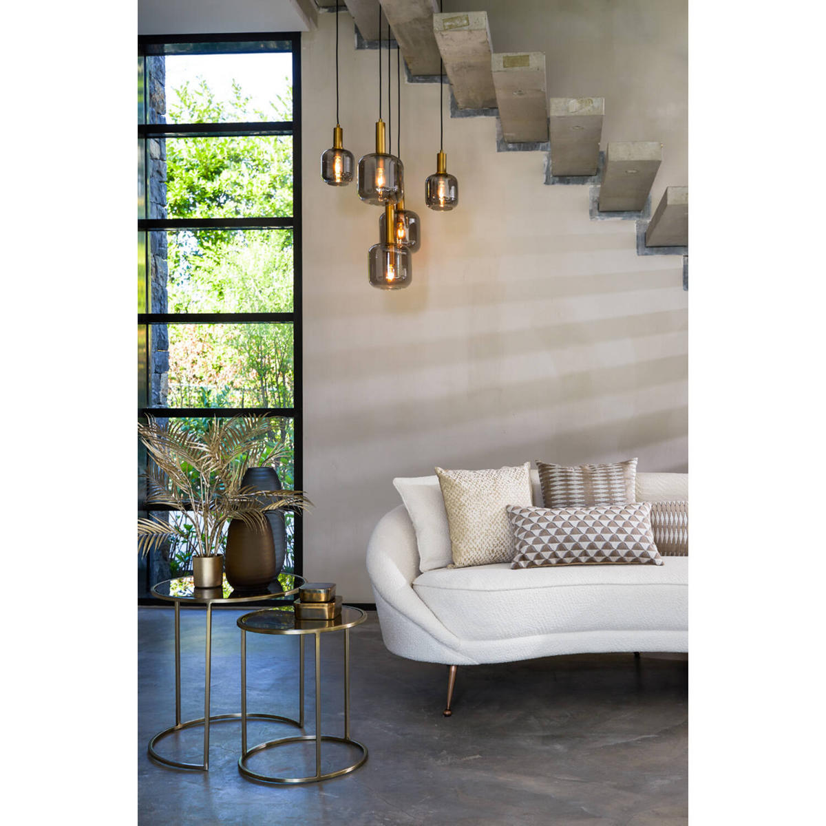 LIGHT & Living - Beistelltisch DUARTE - Ø50x52cm - Gold - 2er-Set - Goldfarben, Metall (50/50/52cm) - Light & Living
