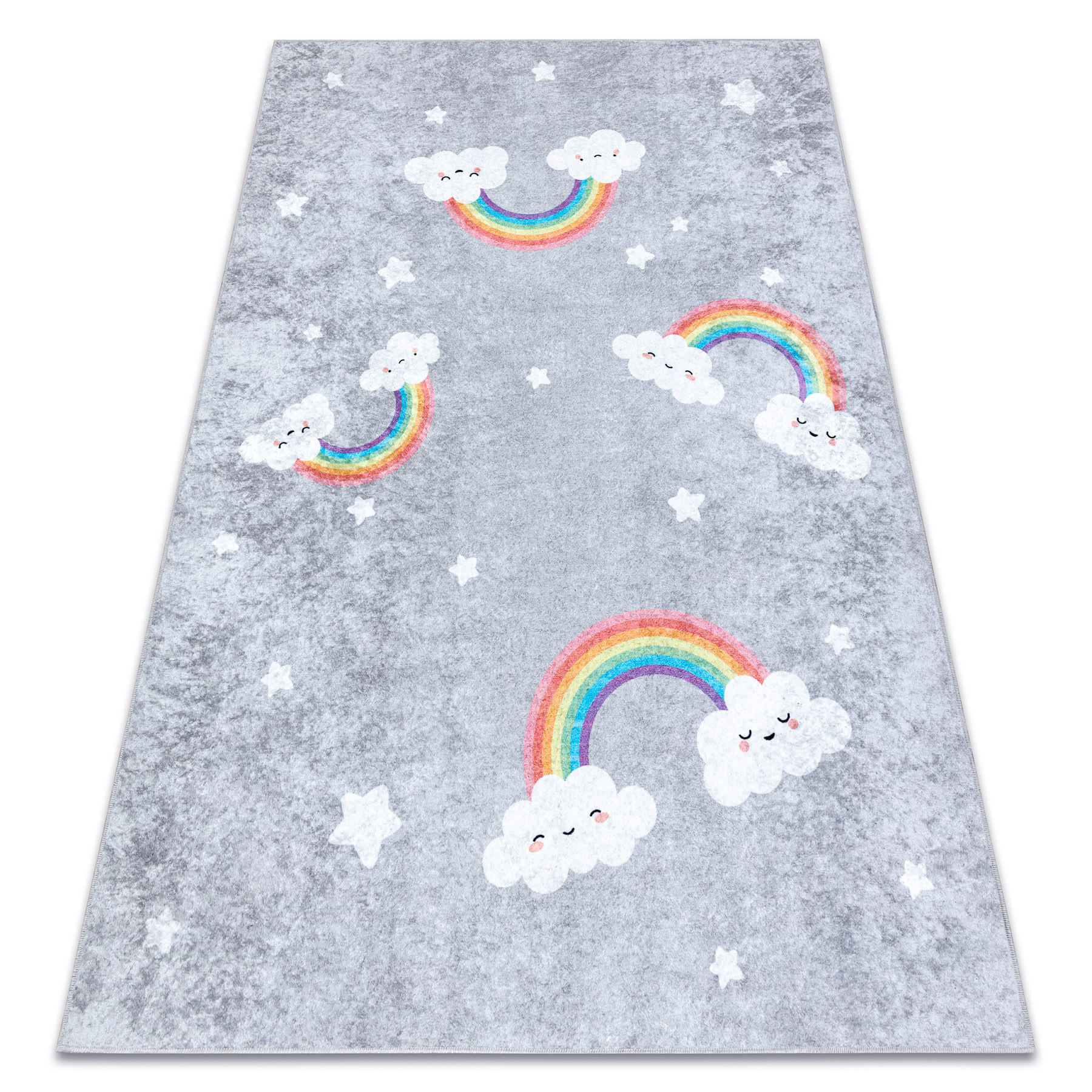 rugsX Teppich Grau 80x150 cm