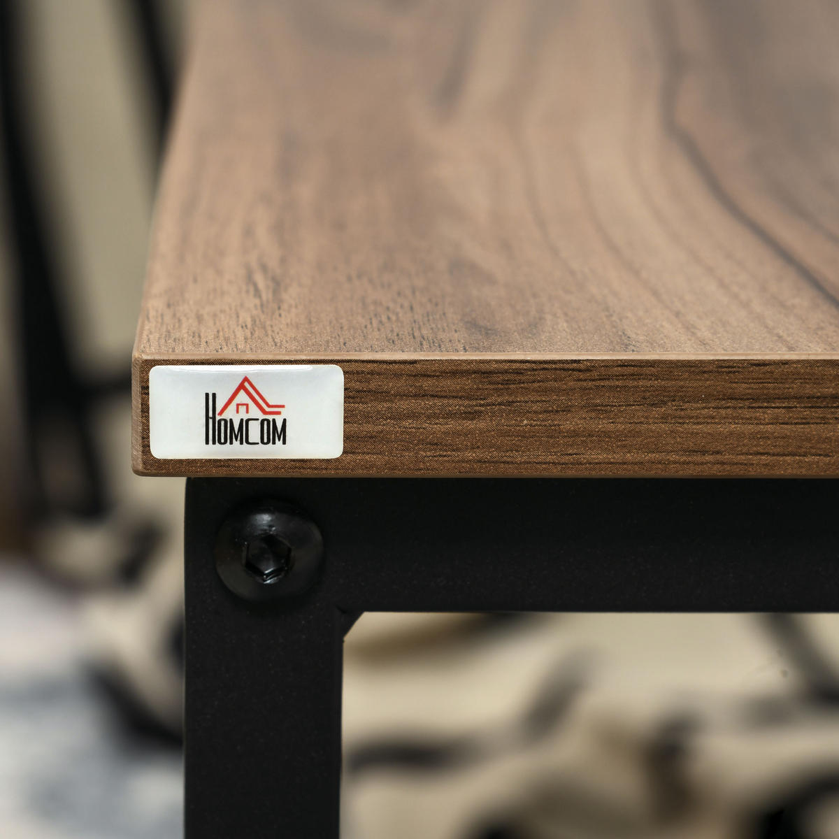 COUCHTISCH 60/60/45 cm Natur Holzoptik mit Stahlgestell 2er-Set im Industriedesign - Naturfarben, Holzwerkstoff (60/60/45cm) - OKWISH