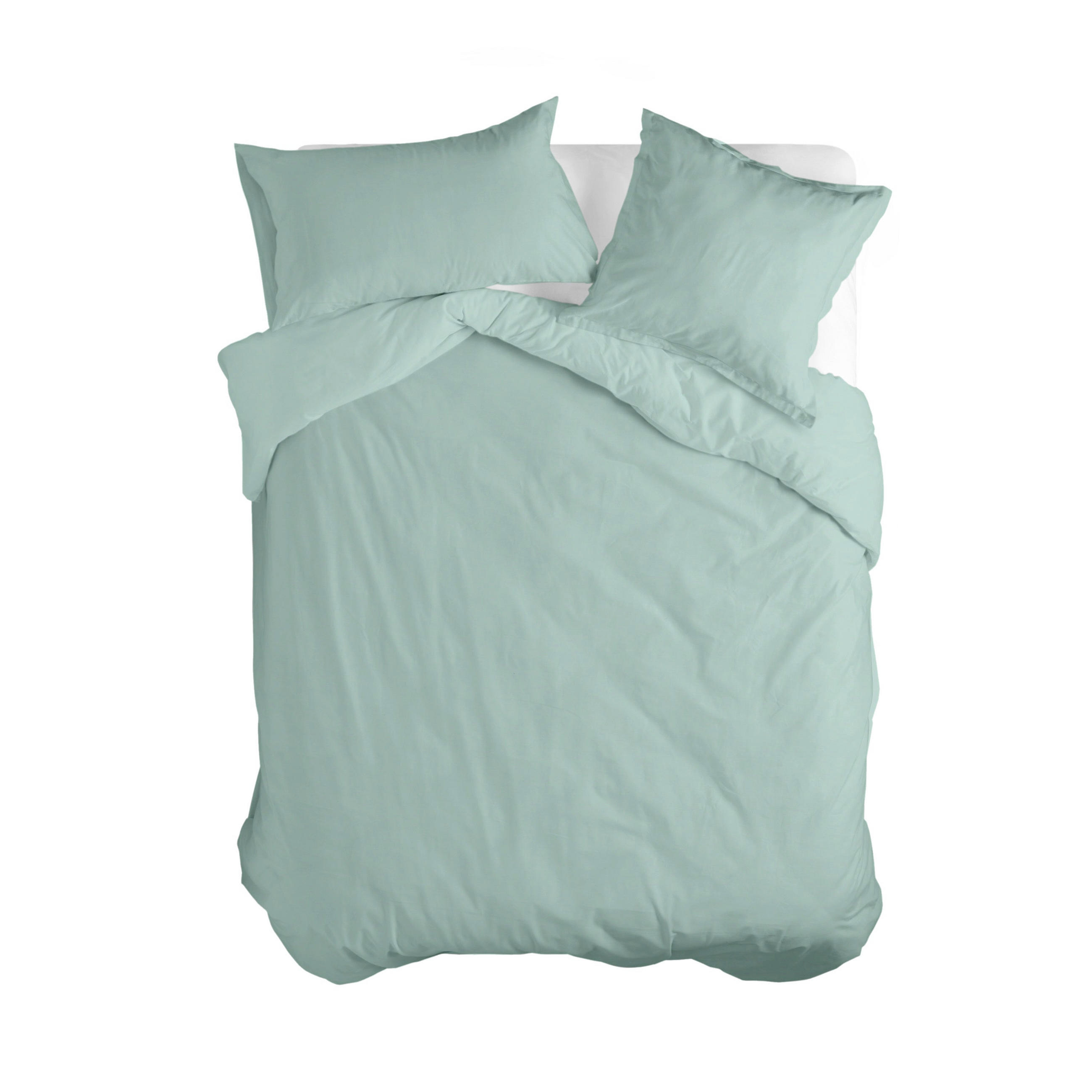BETTBEZUG basic 220x220 cm (komfortgrösse) minze - Mintgrün, Textil (220/220cm) - Happy Friday