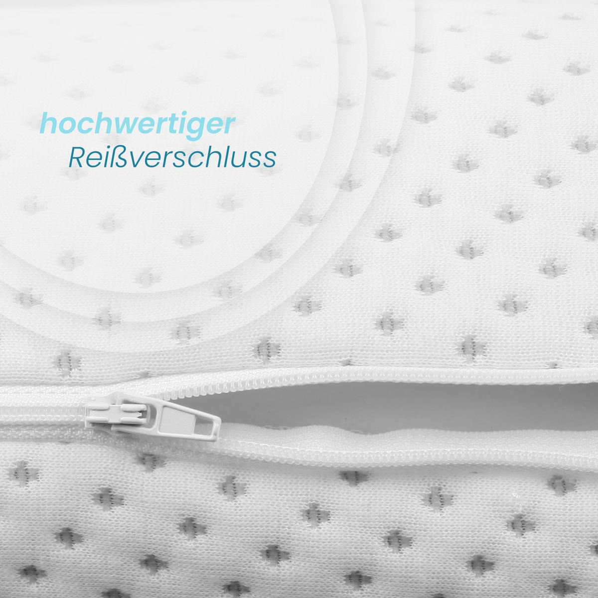 NACKENKISSEN Memory Foam ( Nackenhörnchen / 30cm x 35cm x Ø9cm ) Viscoelastische Kopfkissen - Silver Protect Bezug "antimikrobiell" abnehmbar Öko-Tex - Weiß, Textil (30/35cm) - Bestlivings