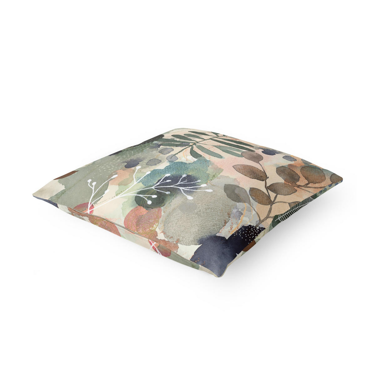 DEKOKISSEN Gedeihen und fließen 40/40 cm - Eichefarben, Textil (40/40/10cm) - Bilderwelten