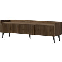 TV-LOWBOARD Arysa in Braun Walnuss Holzoptik 150/45/41 cm - Dunkelbraun/Walnussfarben, Holzwerkstoff/Metall (150/45/41cm) - WFL GROUP