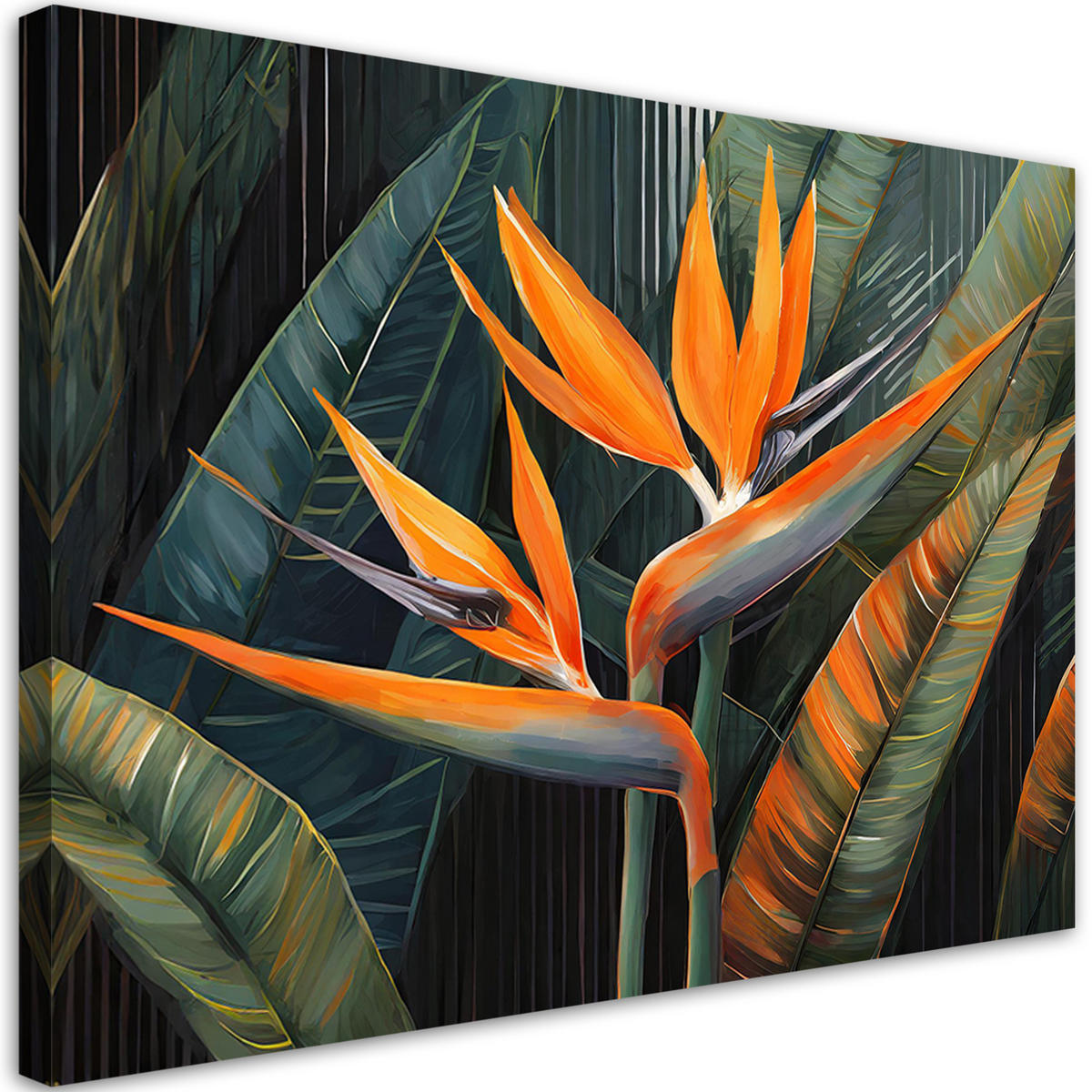 WANDBILD pflanzen botanik - Grün, Textil (60/40cm) - Feeby