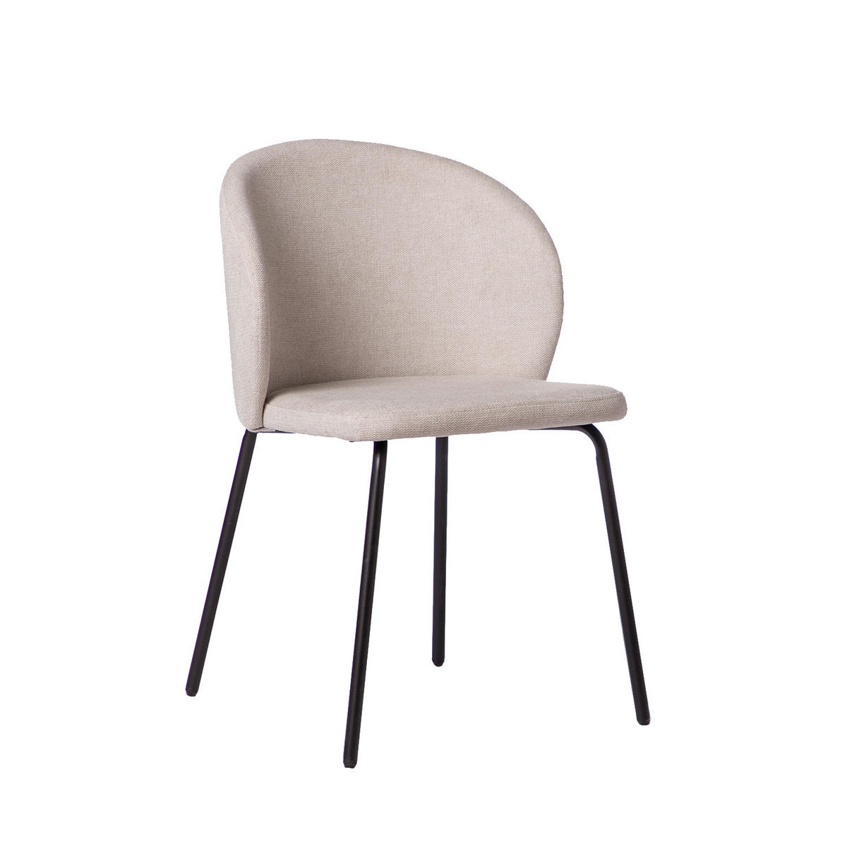 ESSZIMMERSTUHL Norah Beige 49 cm x 80 cm - Beige, Textil (49/80/56cm) - Klast Home