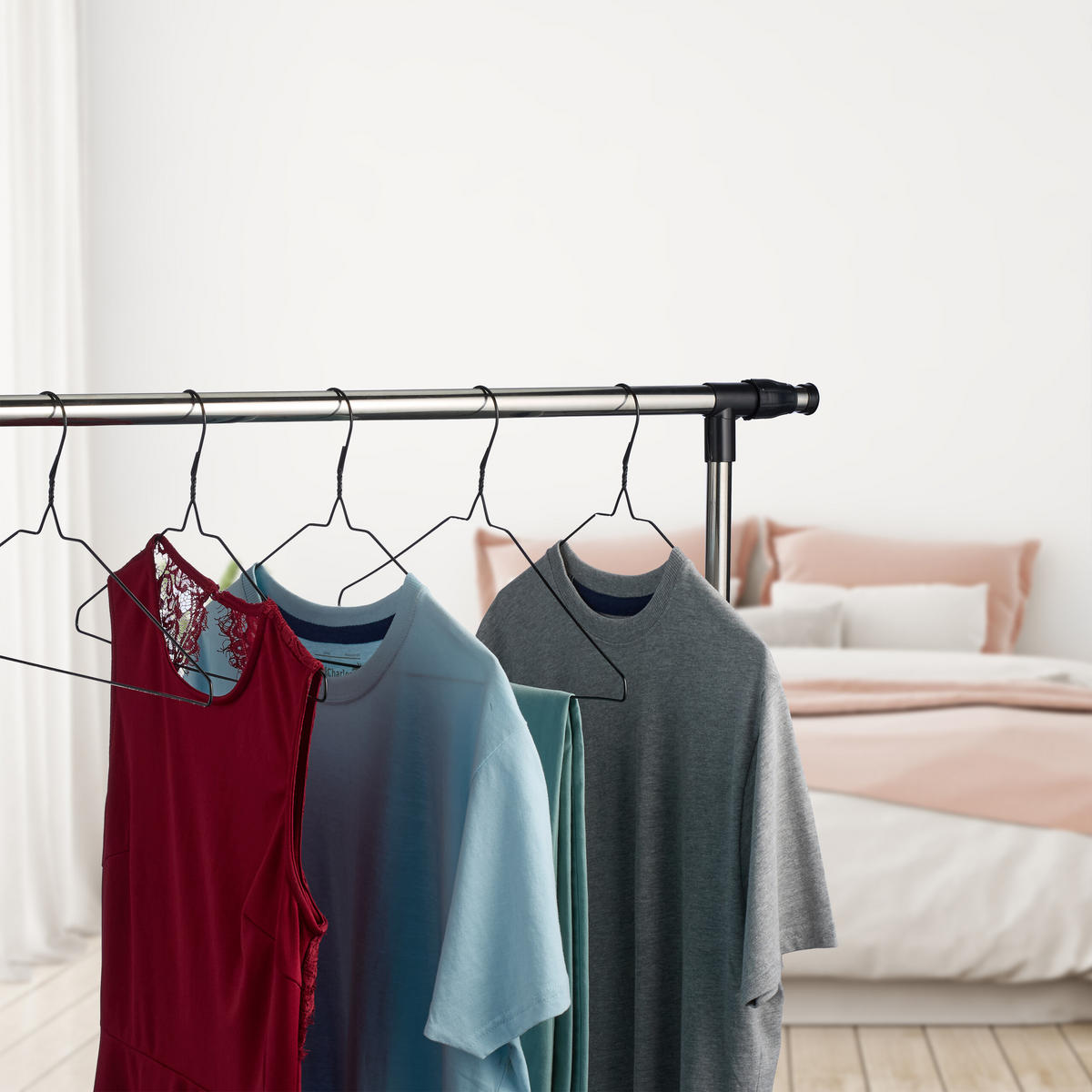 48XKOVOVÉ vešiaky - čierna, kov/plast (41/21/0.2cm) - Relaxdays