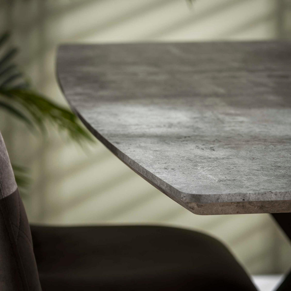 ESSTISCH Netob Grau 160/90/76 cm - Grau, Holz (160/90/76cm) - Hoyz Collection