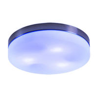 LED DECKENLEUCHTE Opal Glas Weiß Nickel-matt - Weiß, Glas (30/30/6.5cm) - Globo Lighting