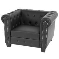 RELAXSESSEL ECKIGE FÜßE Schwarz - Schwarz, Textil (109/74/90cm) - MCW