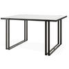 ESSTISCH Marina in Metall, 160-260/90/76 cm - Ecru/Schwarz, Holzwerkstoff/Metall (90/160/76cm) - WFL GROUP