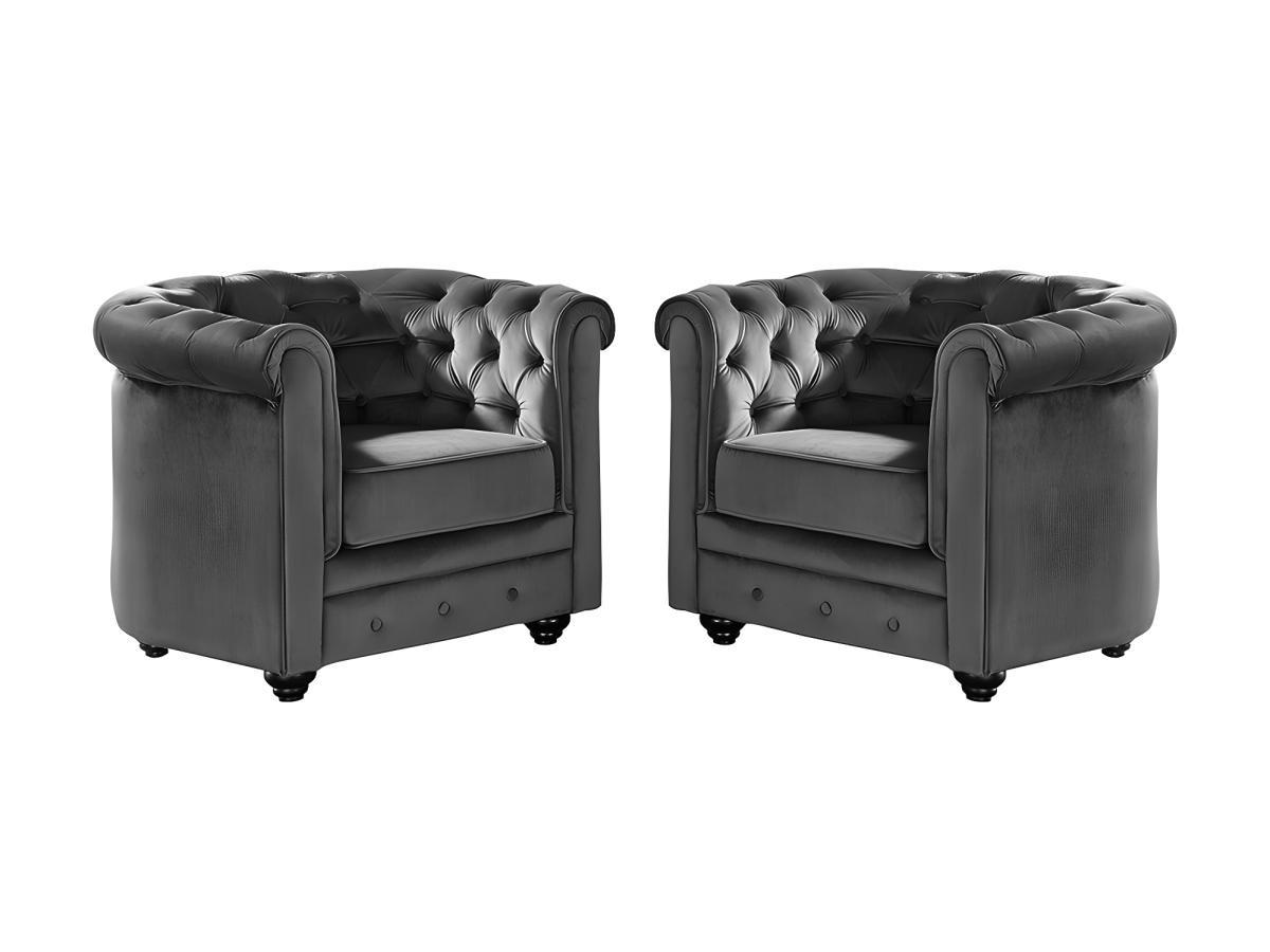 Vente-Unique Sessel Anthrazit 82x72x78 cm