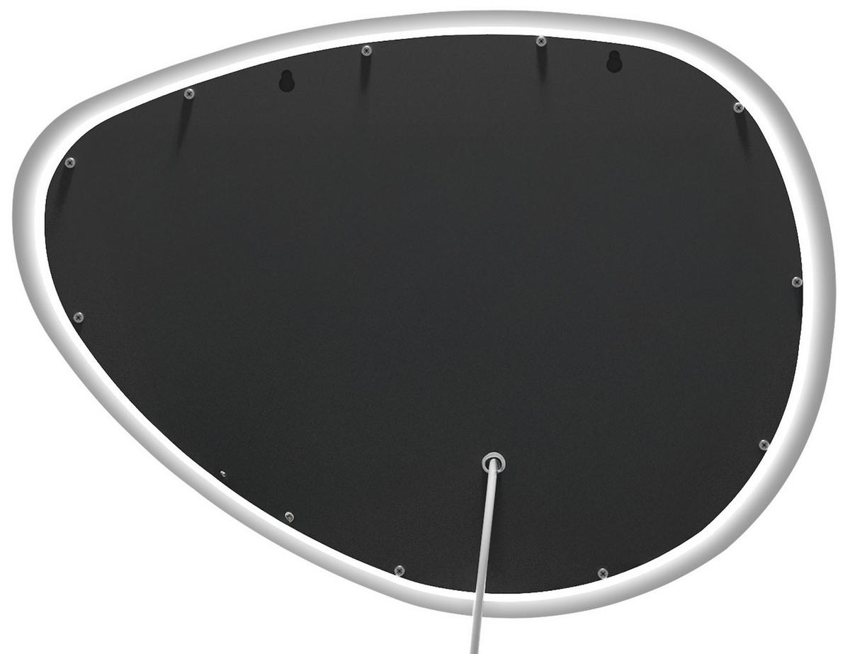 BADSPIEGEL Basel 65x75 ohne Bluetooth 75x3,5x65cm Glas Klarglas Badezimmerspiegel - Klar, Glas (75/65/3.5cm) - DELUKE