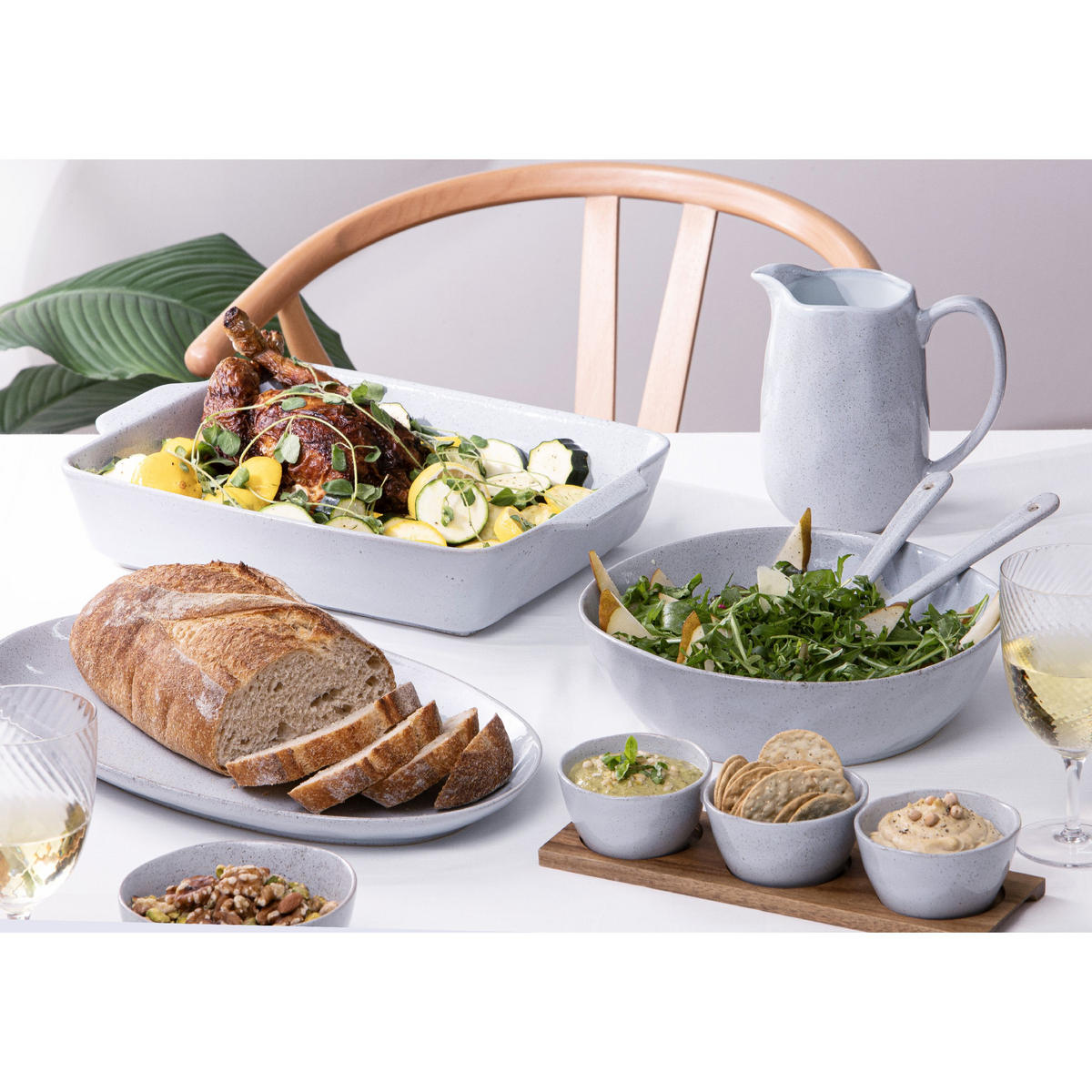 SONSTIGE SCHÜSSELN Artisan 27/27/7,5 cm - Blau, Keramik (27/27/7.5cm) - Ladelle