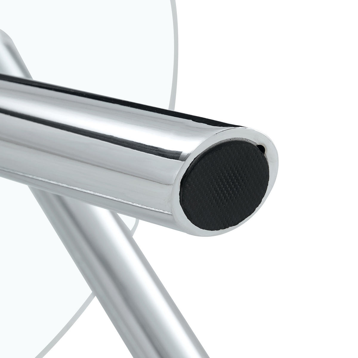 ESSTISCH runder Silber mit Metallbeinen 89 cm - Silberfarben, Metall (89/89/76cm) - Oxeza