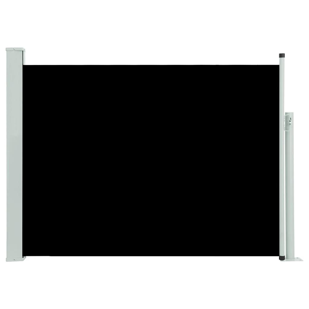 AUSZIEHBARE Seitenmarkise 100x500 cm Schwarz - Schwarz, Textil (500/100/500cm) - furnicato