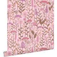 TAPETE Feldblumen 50 x 900 cm - Pink, Papier (50/0.1cm) - ESTAhome