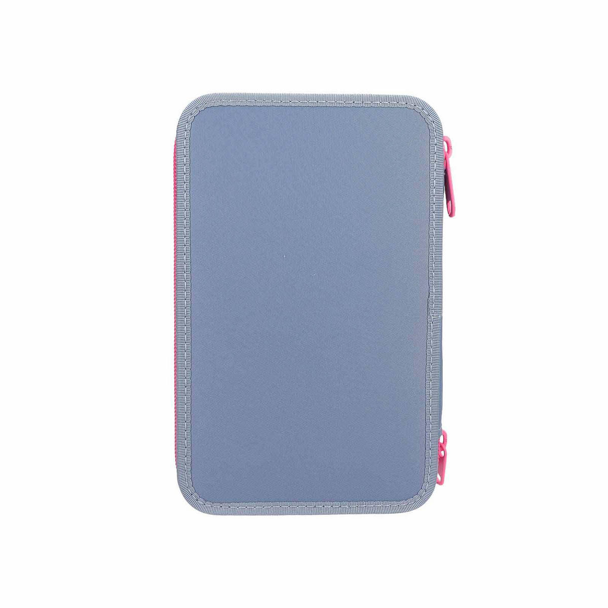 3-FACH FEDERTASCHE MIT SILIKON-PINS TOPModel blau 7,5 x 13 x 20 cm - Blau, Kunststoff (13/20/7.5cm) - Depesche Germany