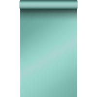 TAPETE Uni mit Glanzeffekt 53 cm x 10.05 m - Blau, Papier (53/1000cm) - Origin Wallcoverings
